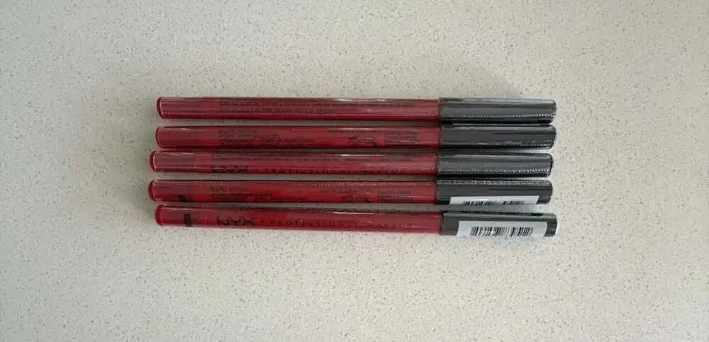 5x NYX Professional Makeup Slide On Waterproof Lip Pencil SLLP12 Red Tape